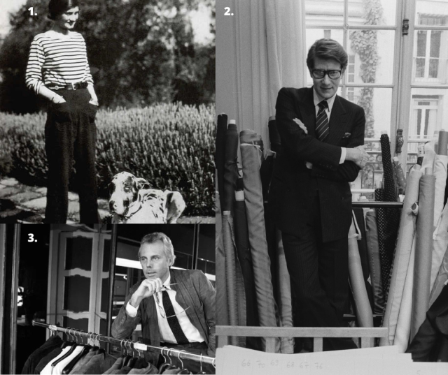 Coco chanel, Saint Laurent, Giorgio Armani